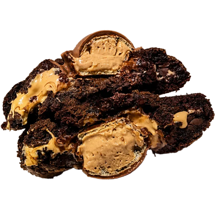 ChocoMani partida, relleno de crema Bon o Bom y maní